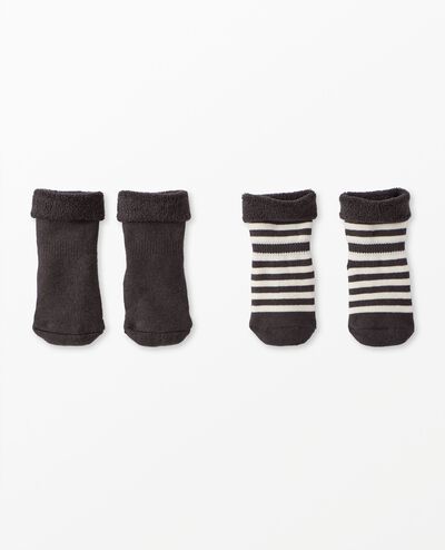 2-Pack Baby Socks in Soft Black - main