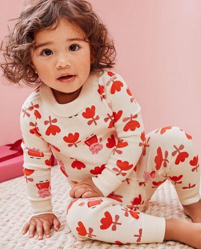 Peppa Pig HannaJams™ Pajama Set in Peppa Pig Big Tulips on Ecru - main