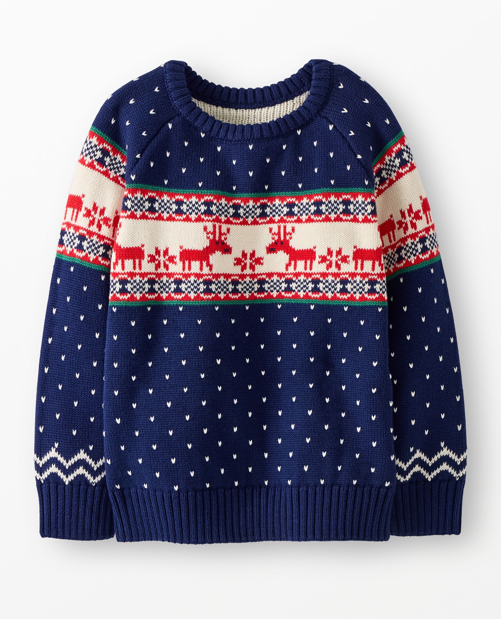 Holiday Sweater in Dear Deer on Navy - main