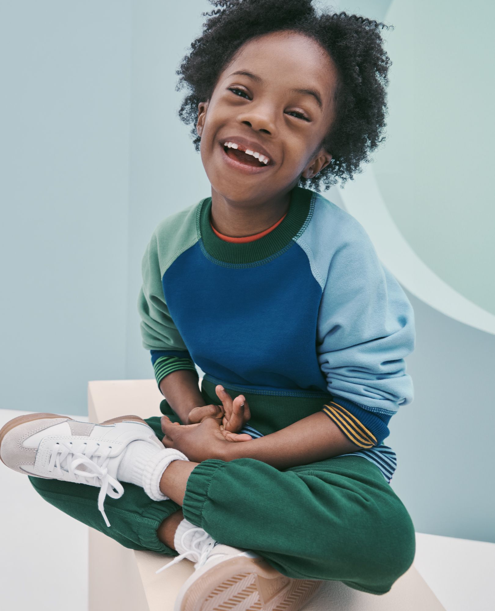 French Terry Sweatpants in Malachite - main