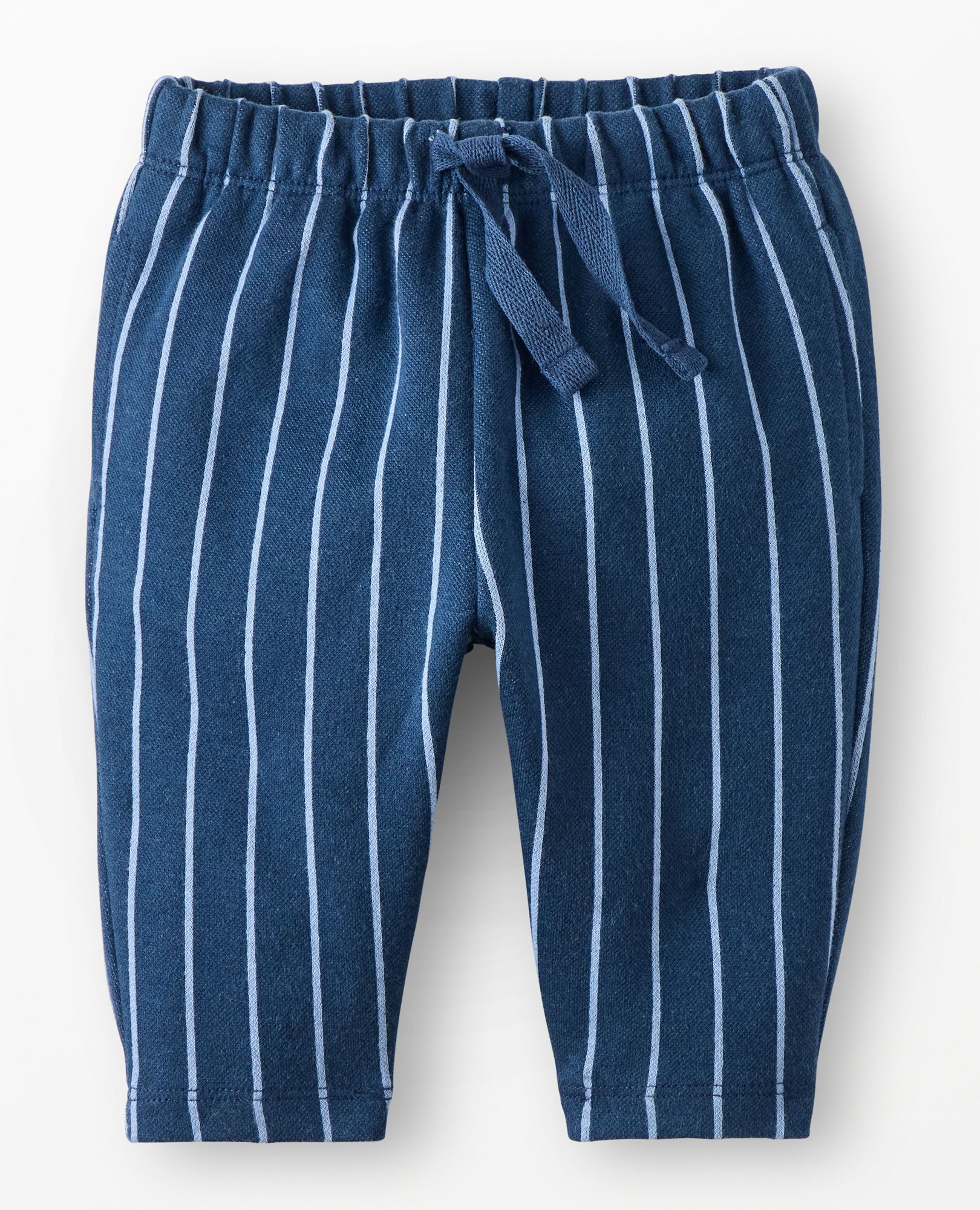Baby Jacquard Pants in Blue Pinstripe - main