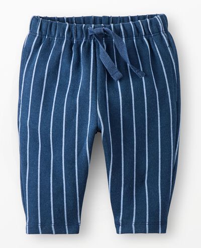 Baby Jacquard Pants in Blue Pinstripe - main