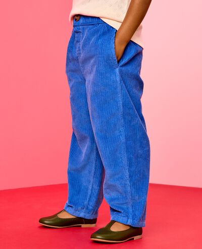 Corduroy Pull-On Barrel Pants in Bakery Blue - main
