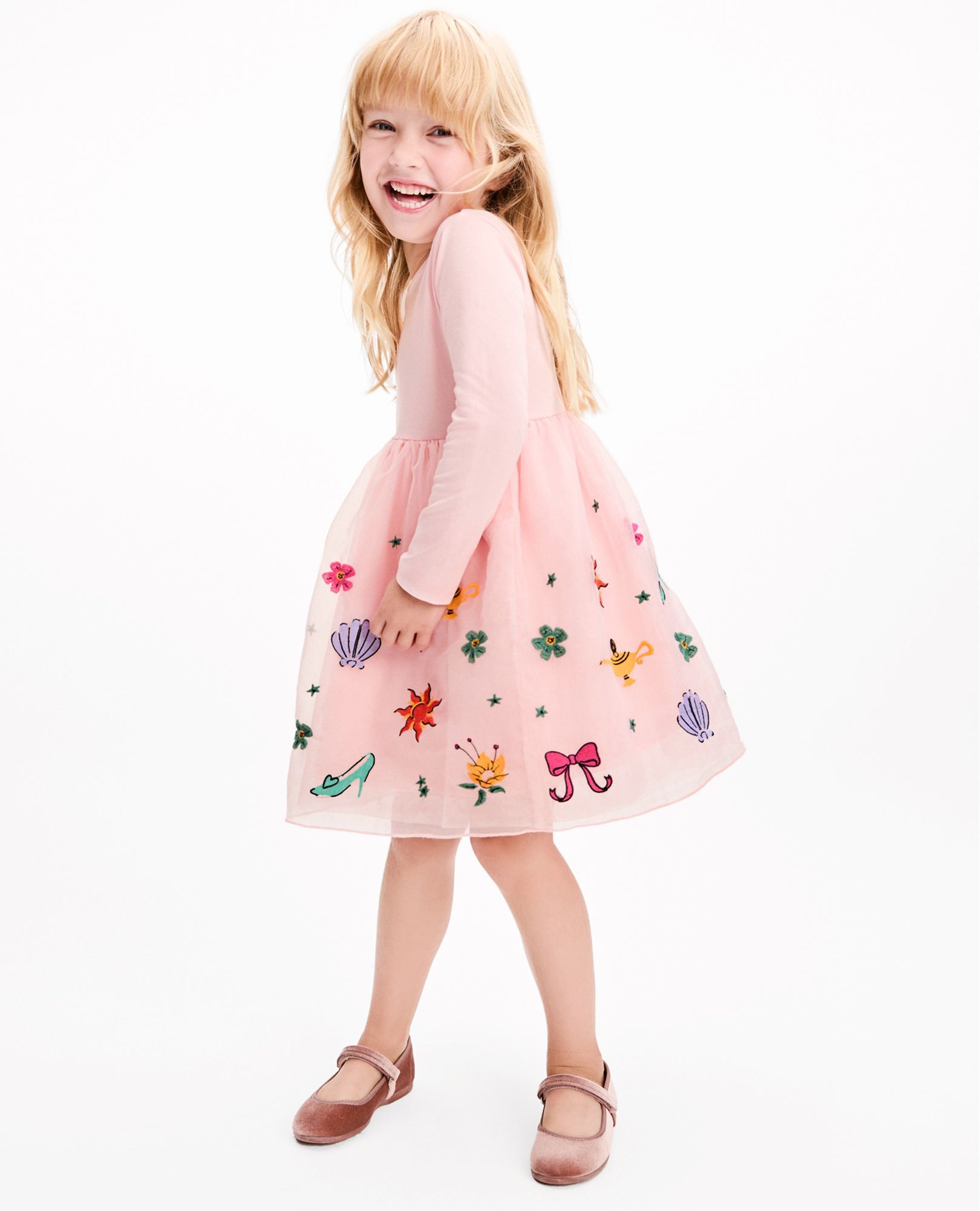 Disney Princess Long Sleeve Tulle Dress