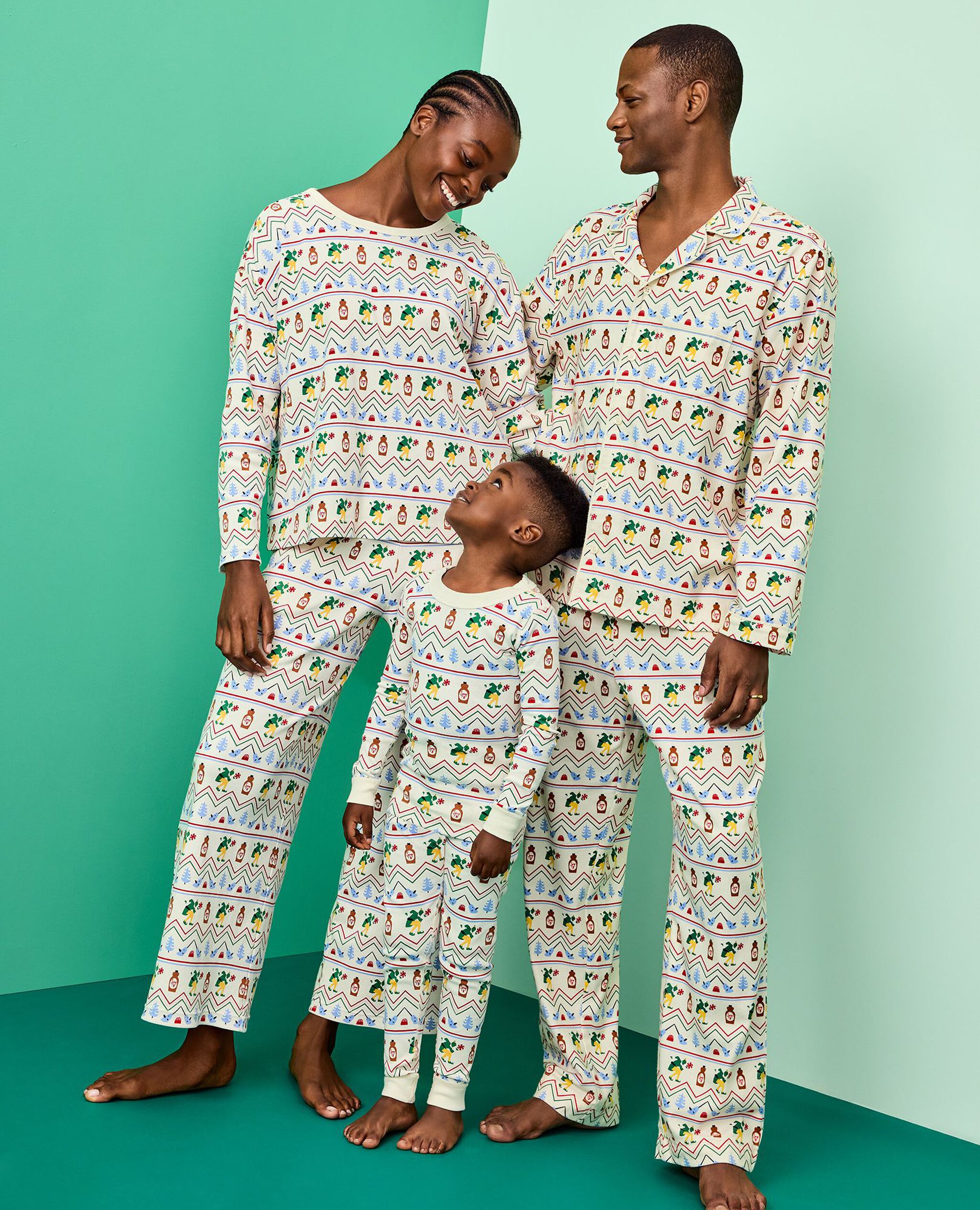 Elf™ HannaJams™ Pajama Set in Elf Fairisle - main