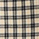 Flannel Button Up Shirt in Black Checked Plaid - swatch