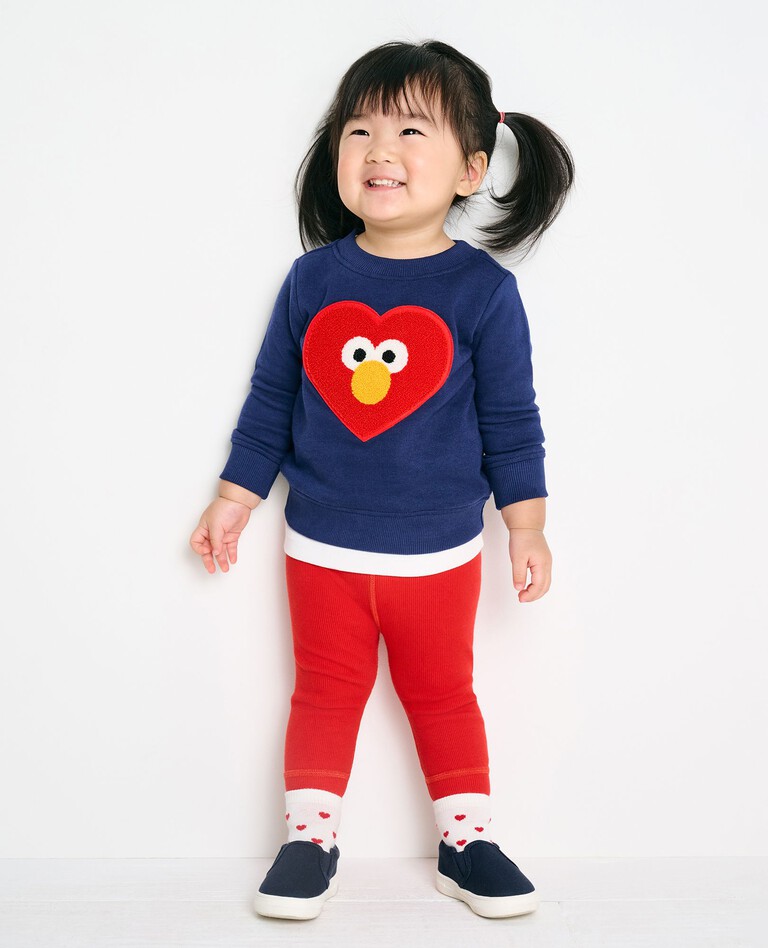 Toddler Sesame Street Valentines Sweatshirt in Elmo Love - main