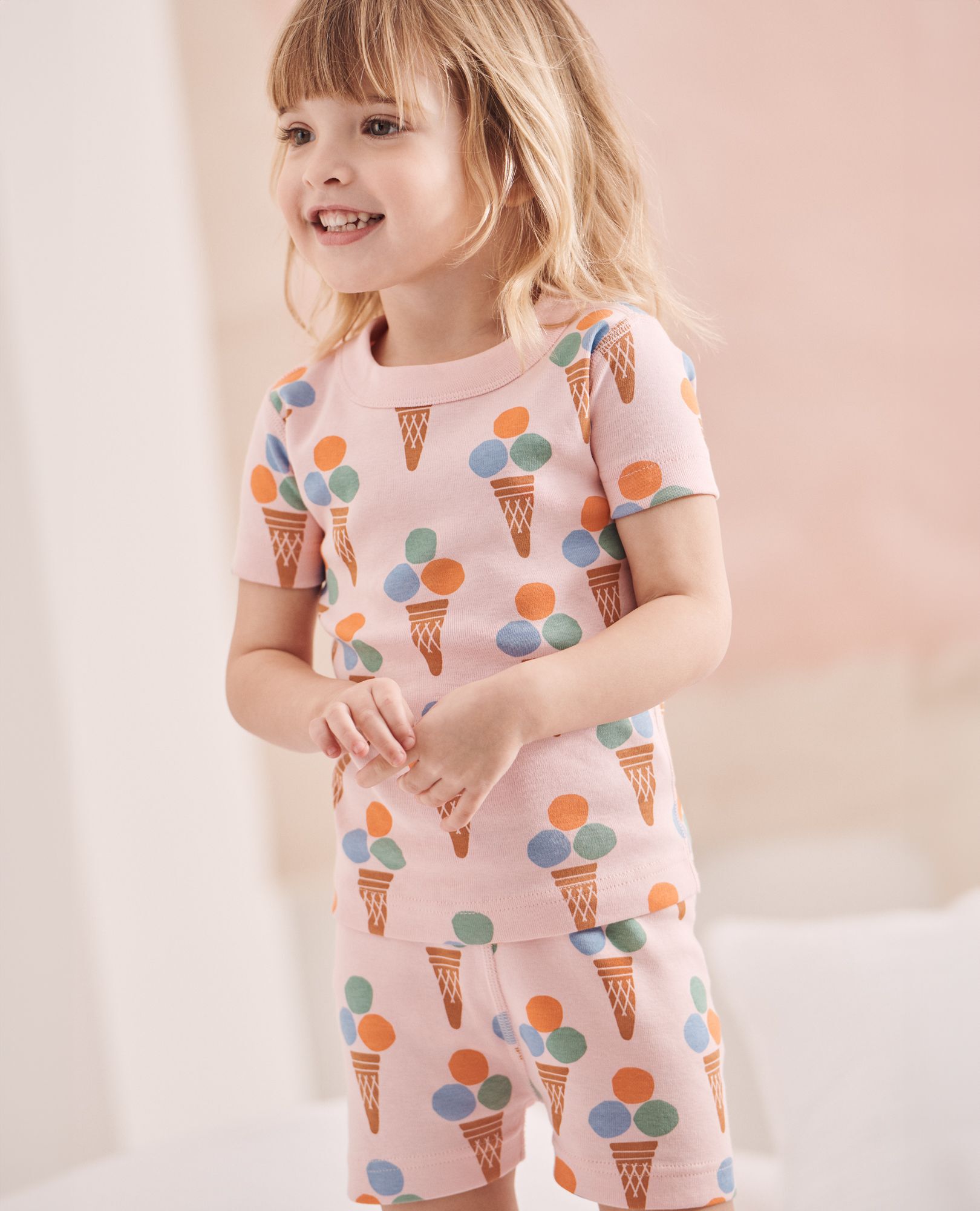 Kids Short John Pajama Set