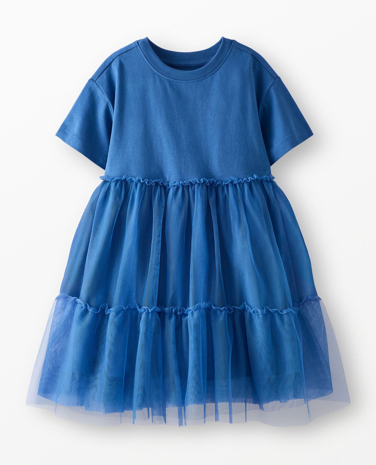 Tulle Tiered Dress in Shadow Blue - main