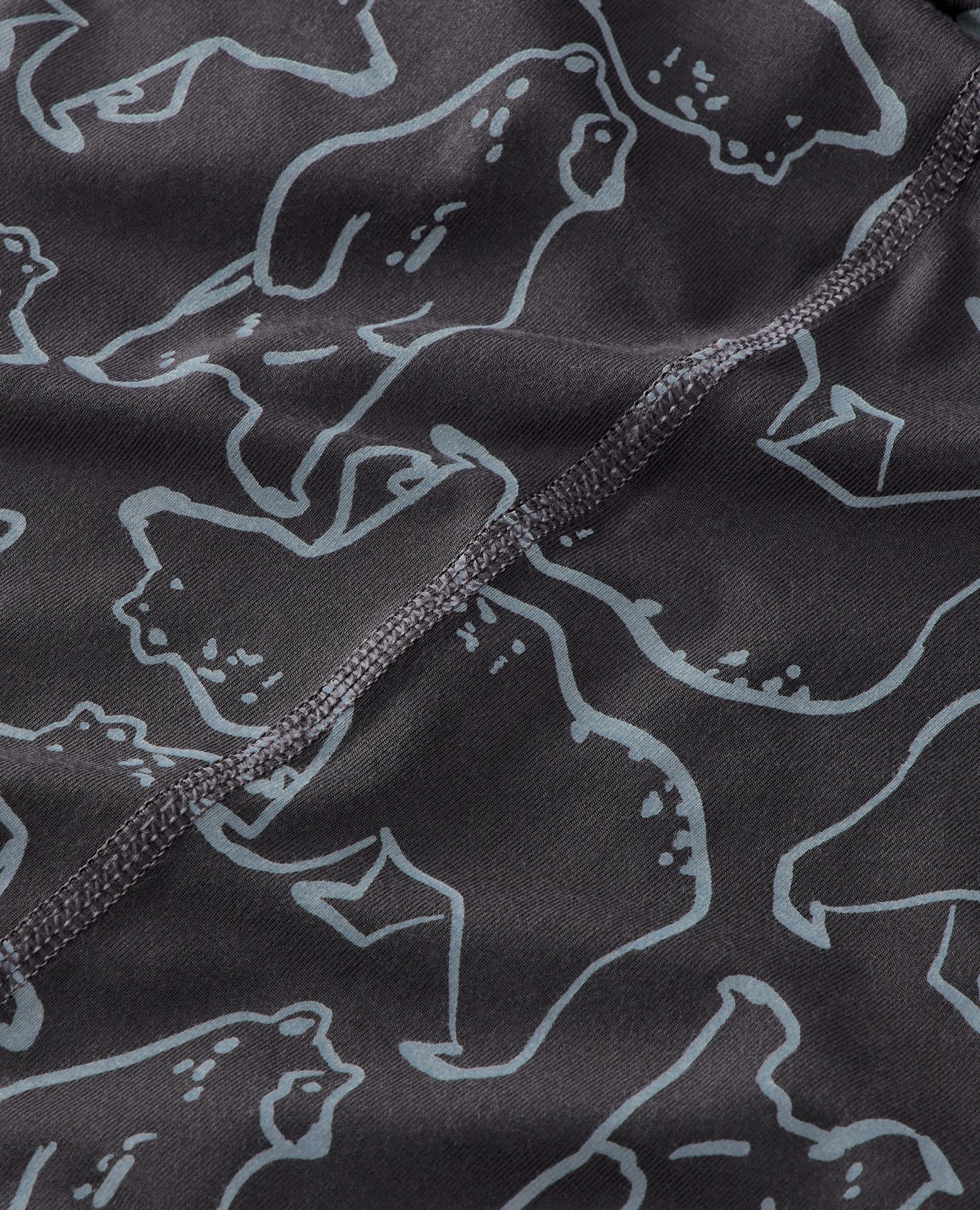 HannaSoft™ Pajama Set in North Air Bear Camo on Soft Black - main