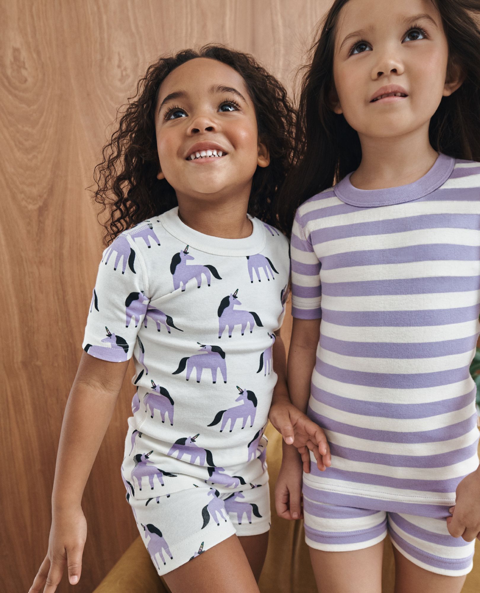 HannaJams™ Pajama Set in Violet Tulip / Ecru - main