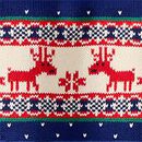 Holiday Sweater in Dear Deer on Navy - swatch
