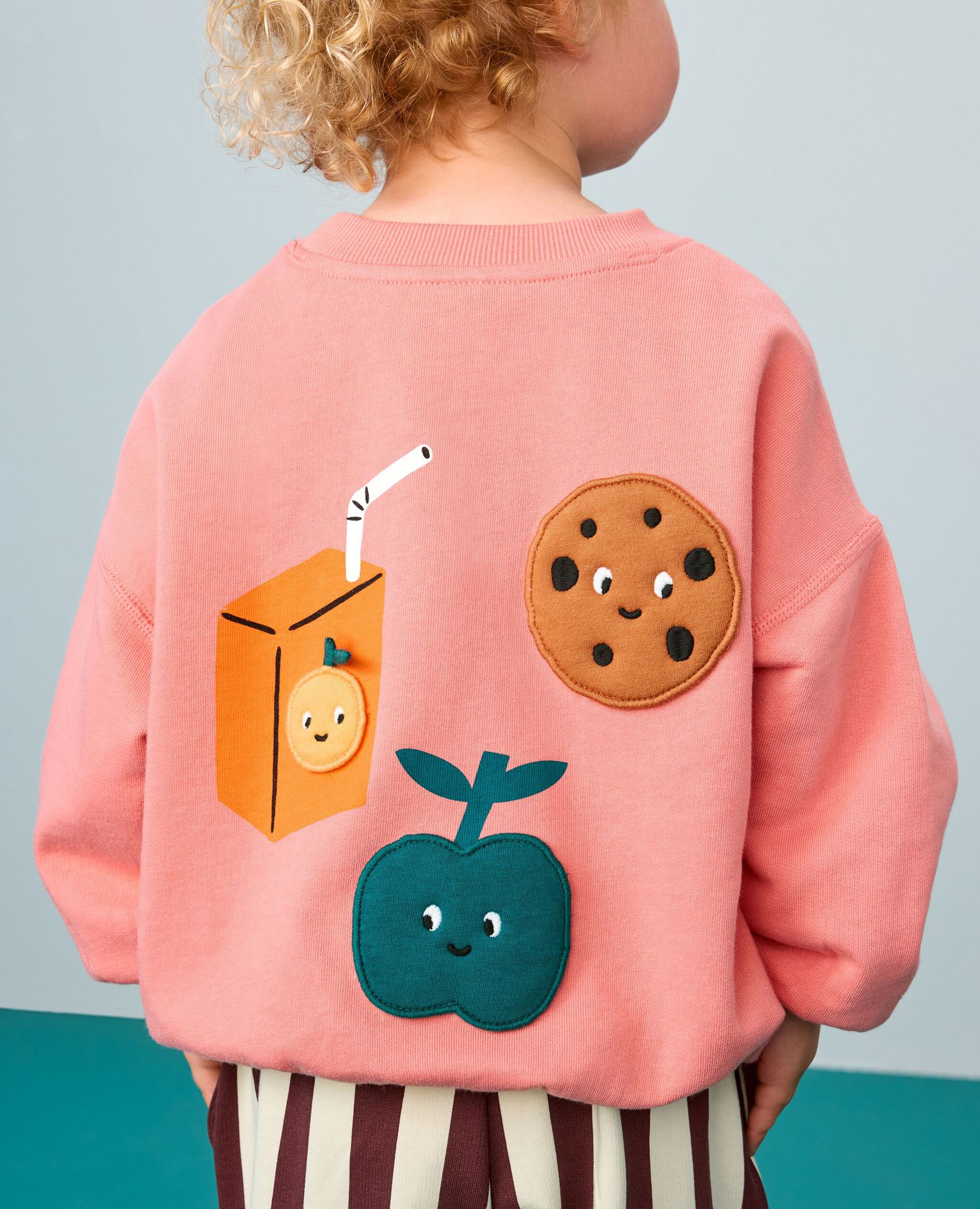 French Terry Sweatshirt in Snack Time on Pomelo - main