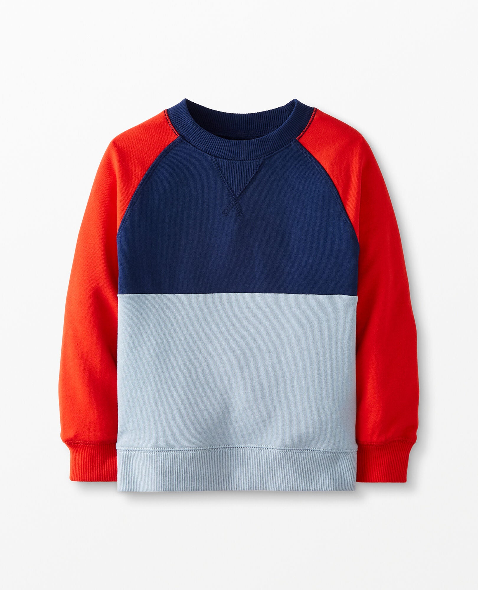 Colorblock crewneck sweatshirt discount