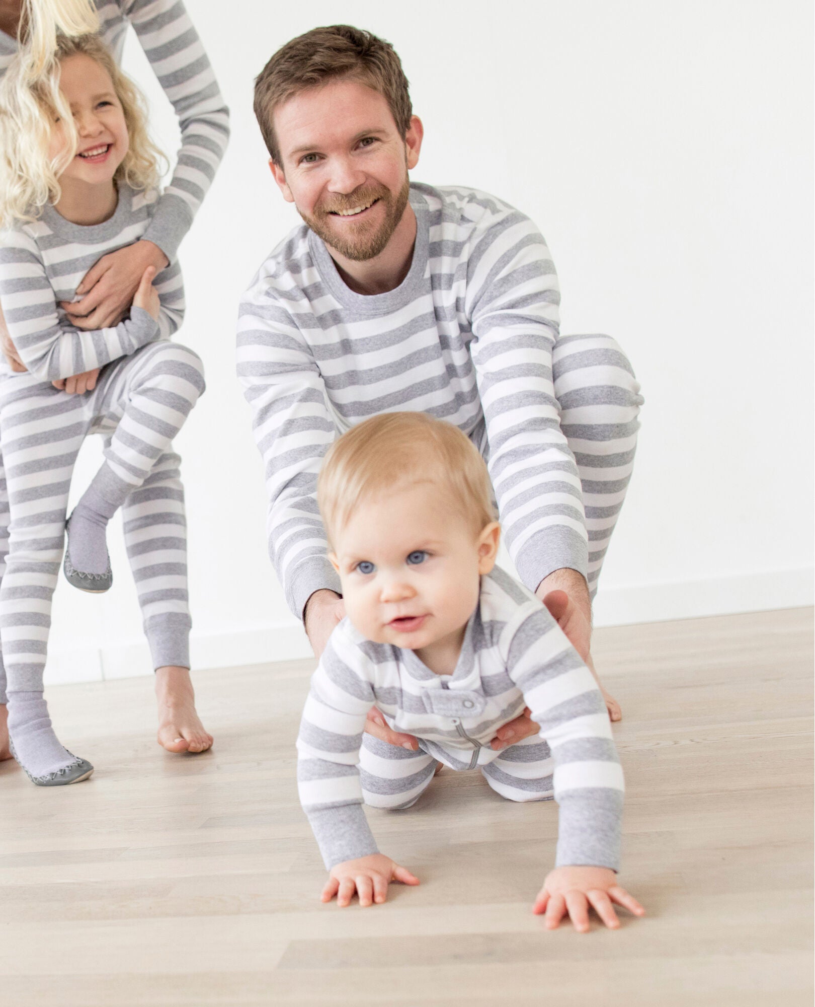 Grey new arrivals striped pajamas