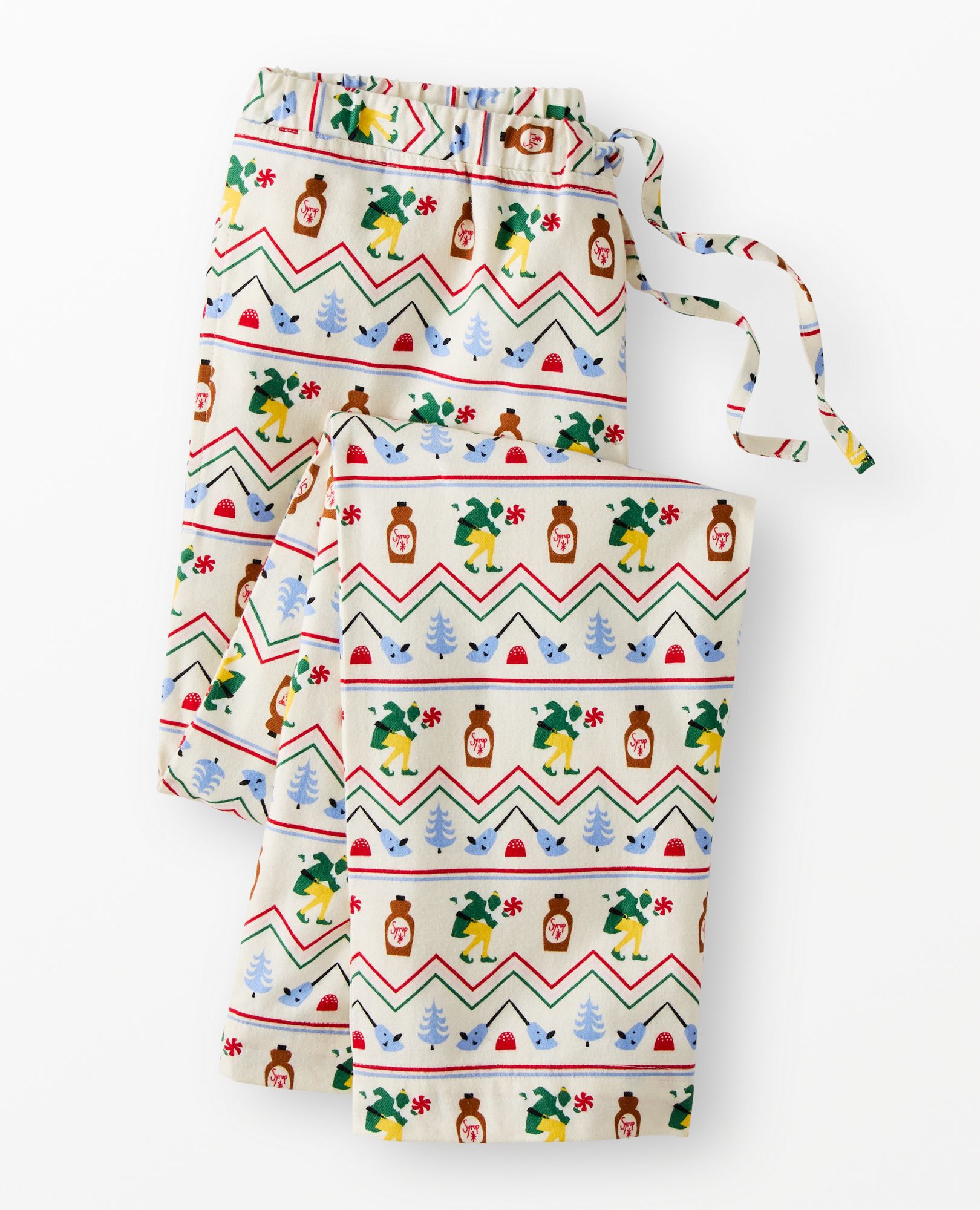 Adult Elf™ Flannel Pajama Pants in Elf Fairisle - main