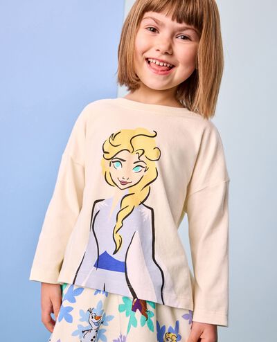 Disney Princess Graphic T-Shirt in Elsa on Ecru - main
