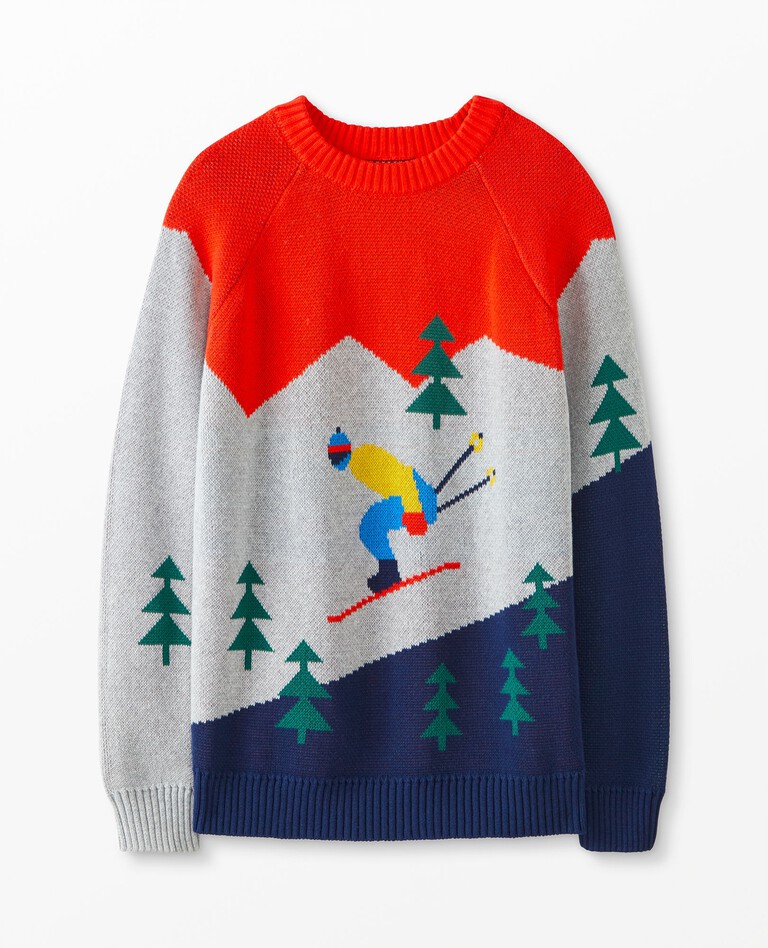 Adult Holiday Sweater in Ski Slope - main