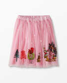Dr. Seuss Grinch Embroidered Skirt in Cindy Lou Who Pink - main