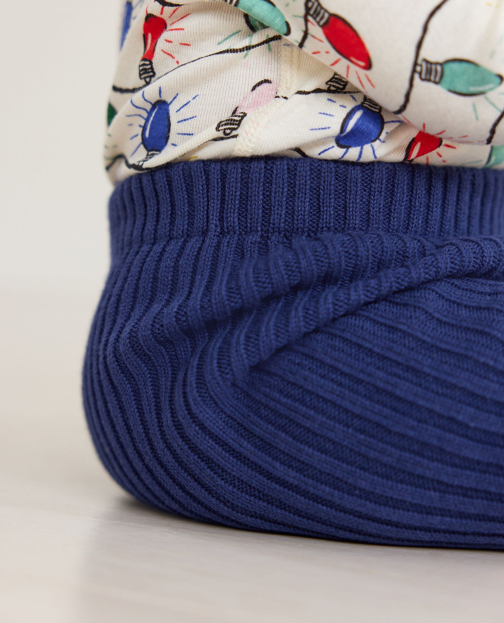 Baby Sweater Leggings in Navy Blue - main