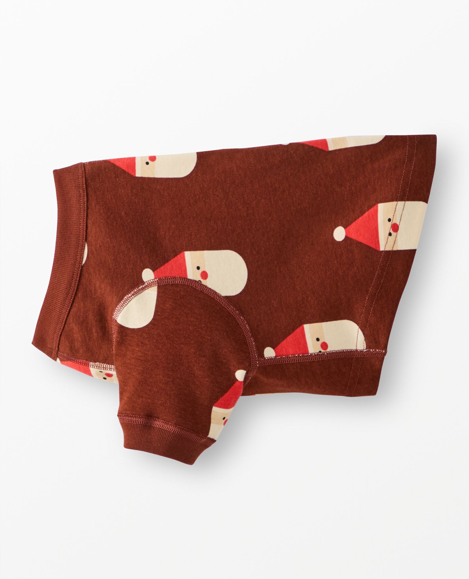Holiday Dog Pajamas in Scandi Santa on Cocoa Brown - main