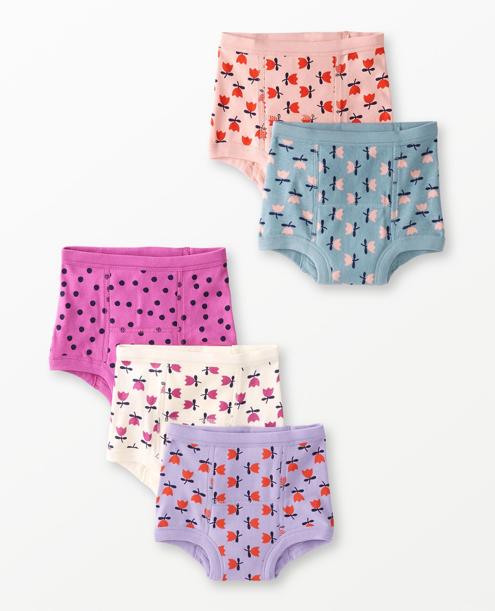 5 Pack Organic Cotton Training Underwear