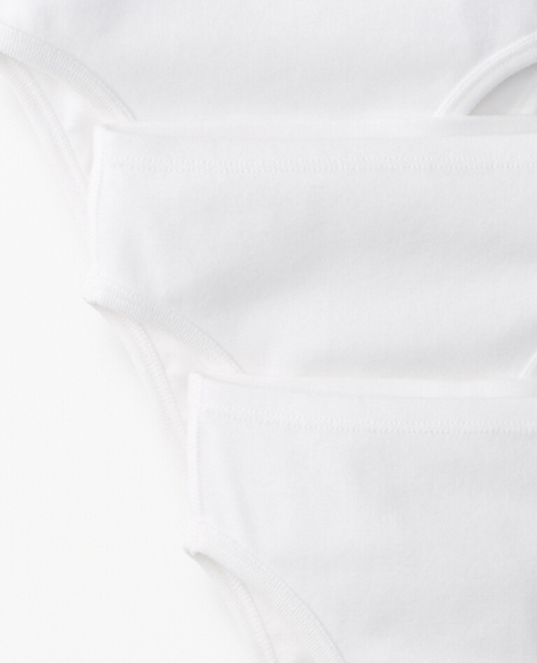 Hipster Underwear In Organic Cotton 3-Pack in White - main