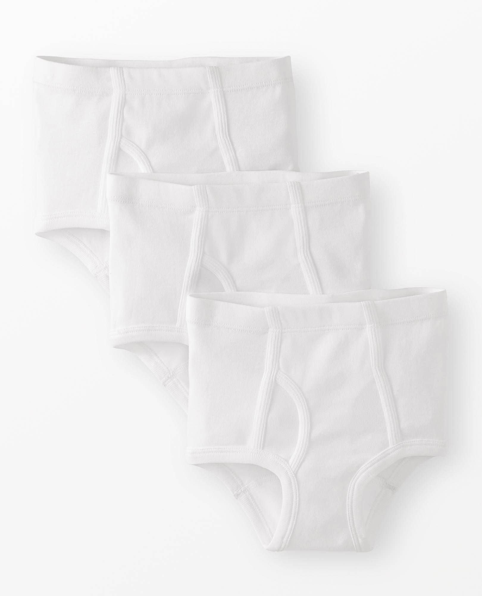 3-Pack Organic Cotton Classic Briefs in White - main