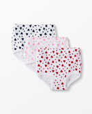 Classic Unders In Organic Cotton 3-Pack in Heart Print Pack - main
