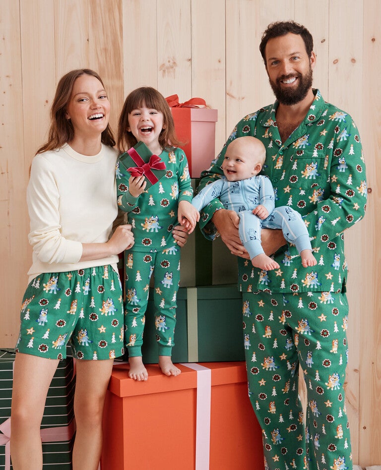 Bluey Holiday Matching Family Pajamas in  - main