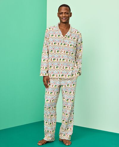 Adult Elf™ Flannel Pajama Pants in Elf Fairisle - main