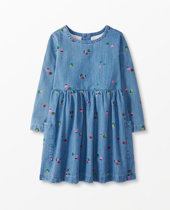 Embroidered Chambray Dress Embroidered Chambray Dress