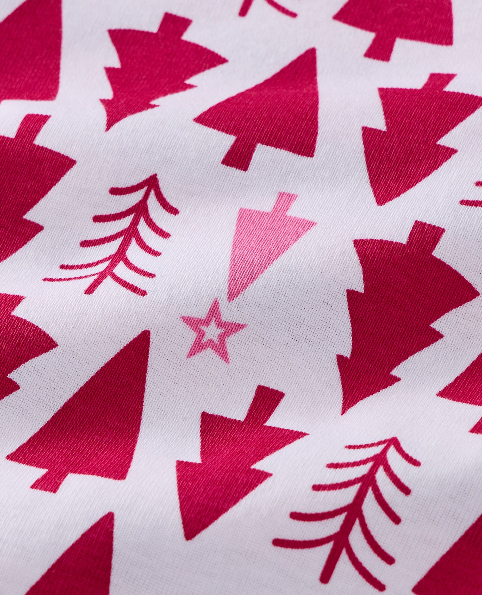 American Girl® Holiday HannaJams™ Pajamas in American Girl Pink Trees & Stripes - main