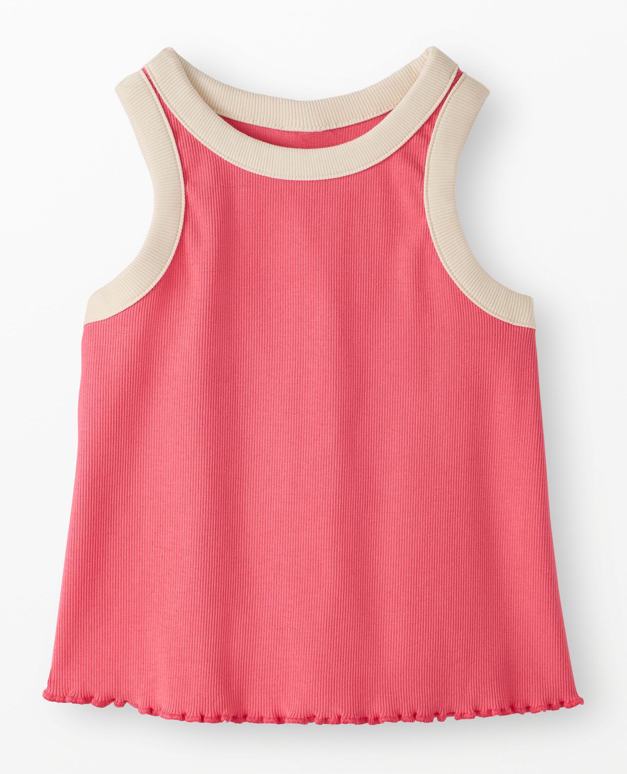 Sleeveless Ribbed Top in Camellia Rose - main