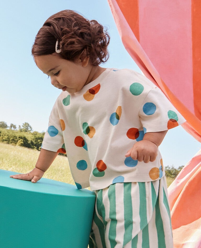 Oversized T-Shirt in Colorful Dots - main