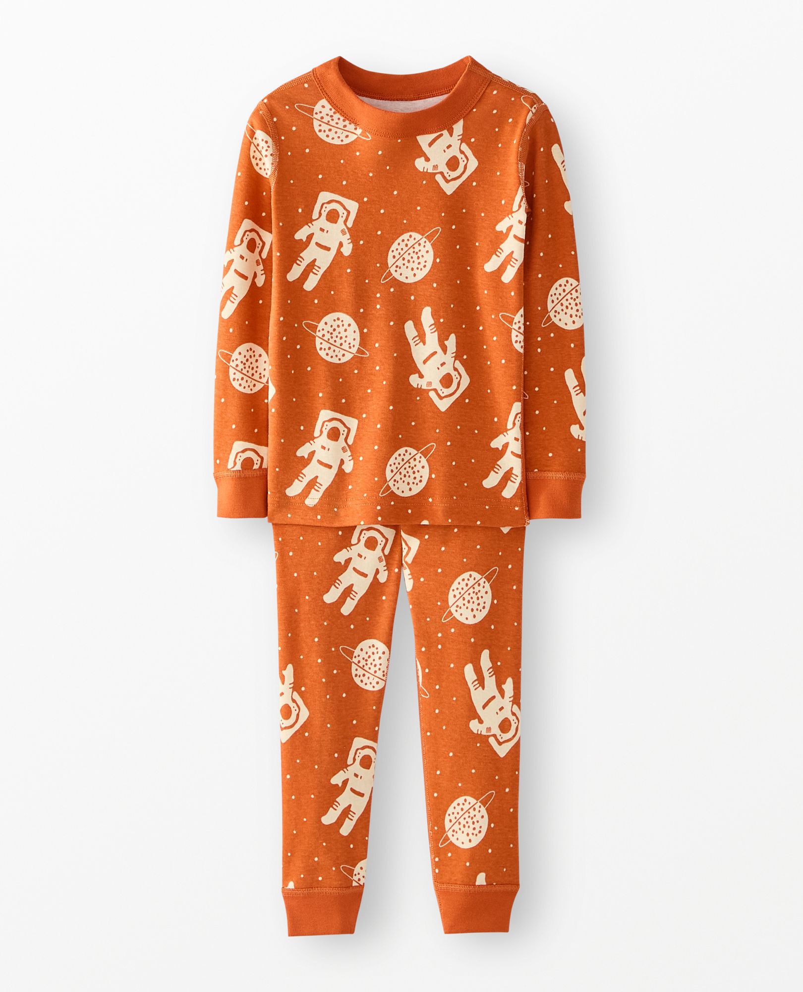 HannaJams™ Pajama Set in Astronauts on Bisque - main