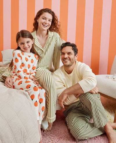 S AU Poplin PJ Pant in Pine Gingham - main