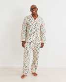 Adult Flannel Pajama Top in Bright Bulbs - main