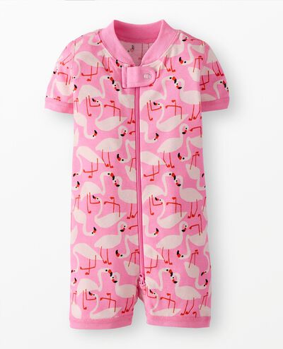 HannaJams™ Sleeper in Flamingos on Azalea Pink - main
