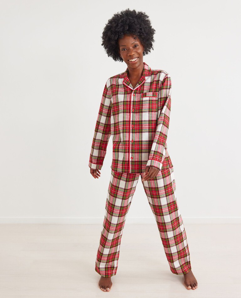Adult Unisex Holiday Flannel Pajama Pant in Family Holiday Plaid - main