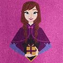 Disney Frozen HannaJams™ Pajama Set in Anna Winter Print - swatch