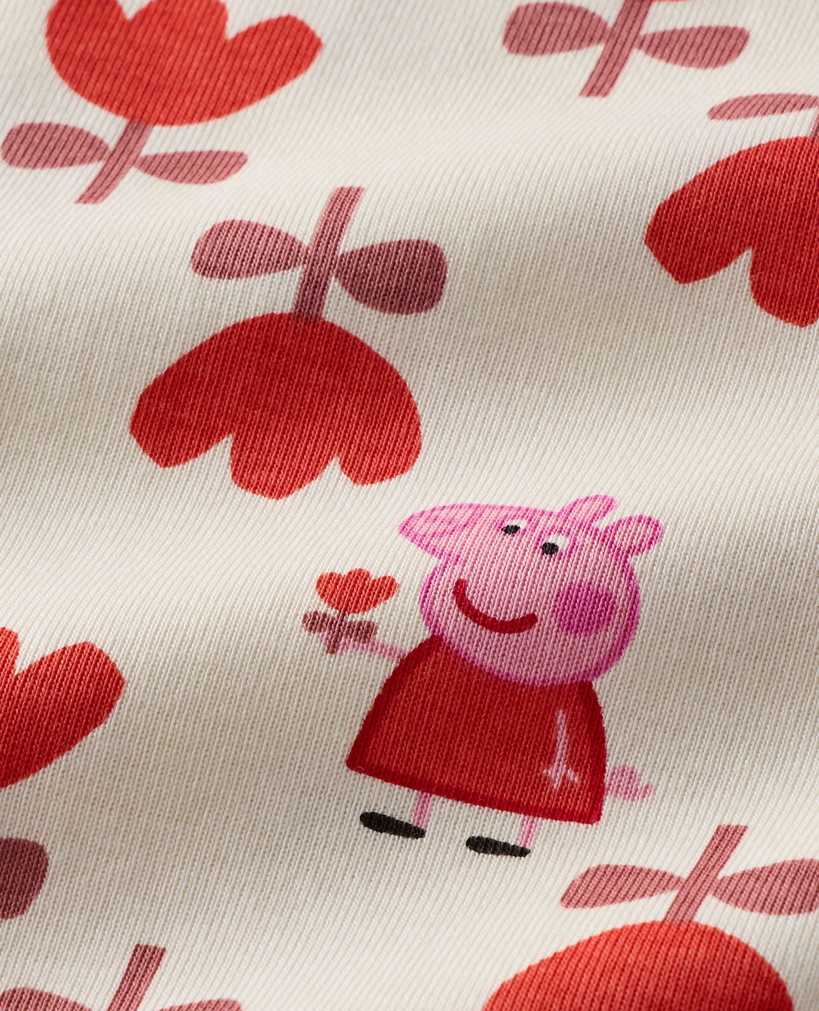 Peppa Pig HannaJams™ Pajama Set in Peppa Pig Big Tulips on Ecru - main