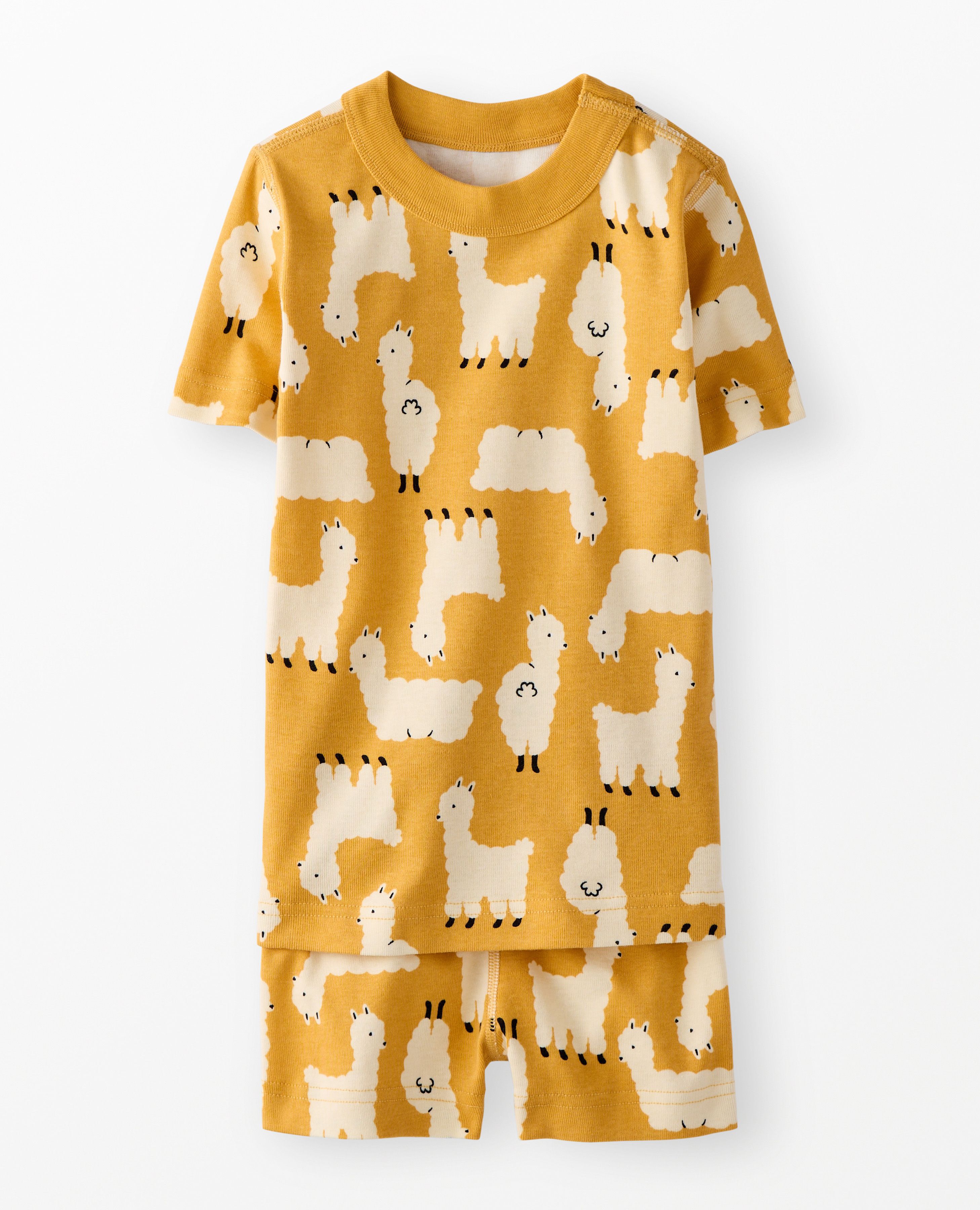 HannaJams™ Pajama Set in Donna the Llama on Honey - main