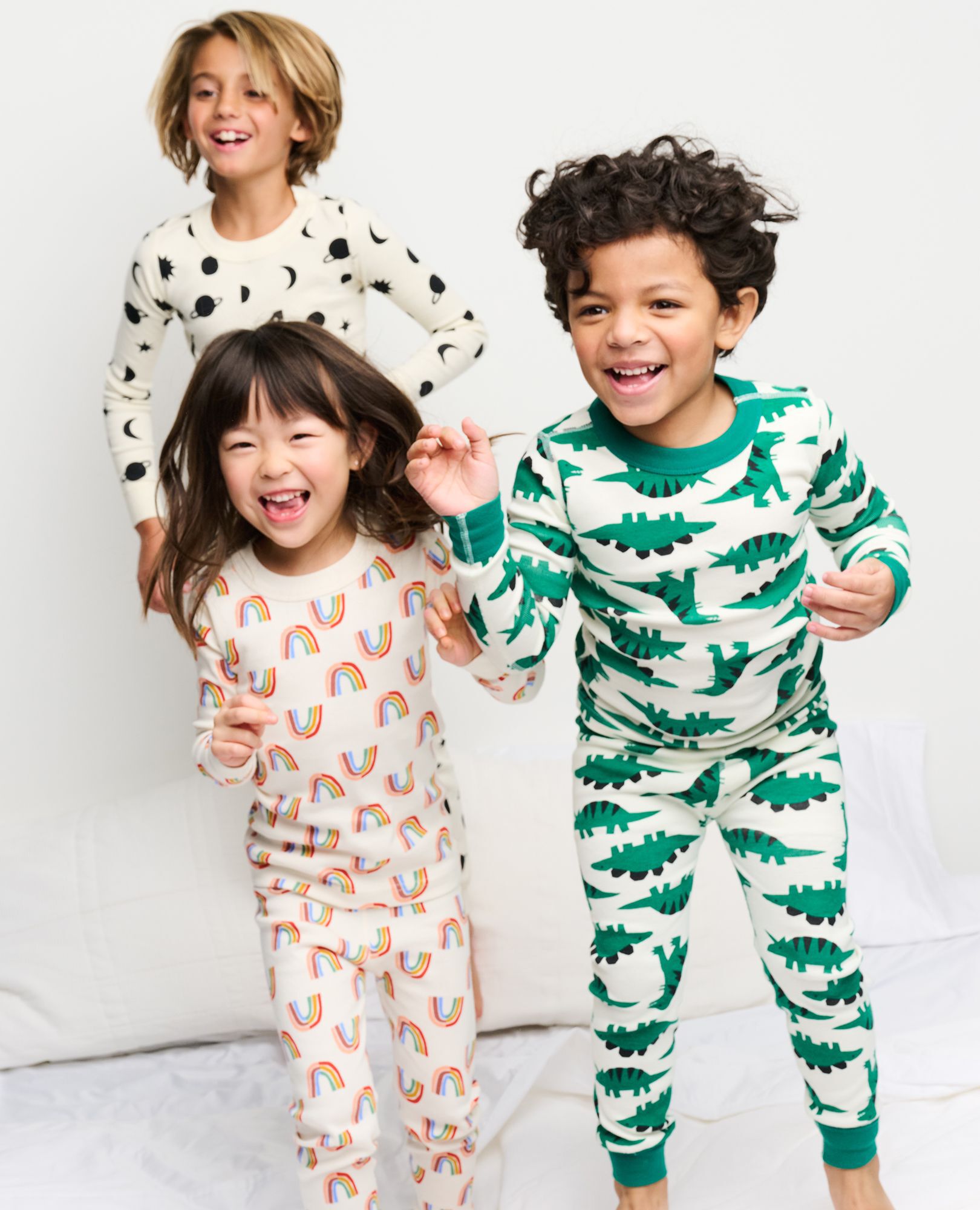 HannaJams™ Pajama Set in Universe on Ecru - main