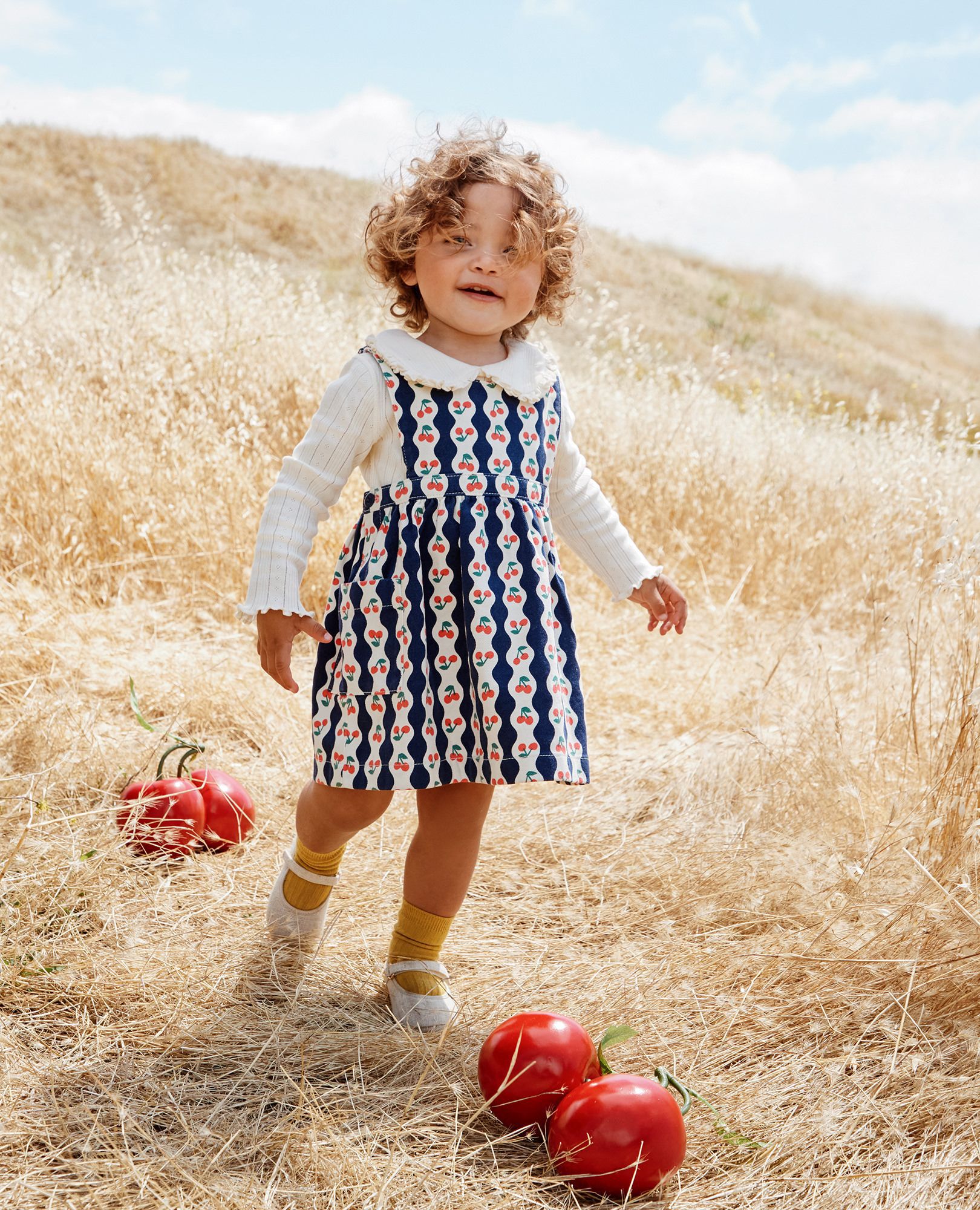 Baby Long Sleeve Pointelle Bodysuit in Ecru - main