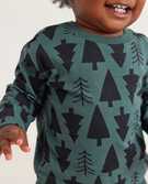 Baby Long Sleeve Print Tee in Frozen Forest - main