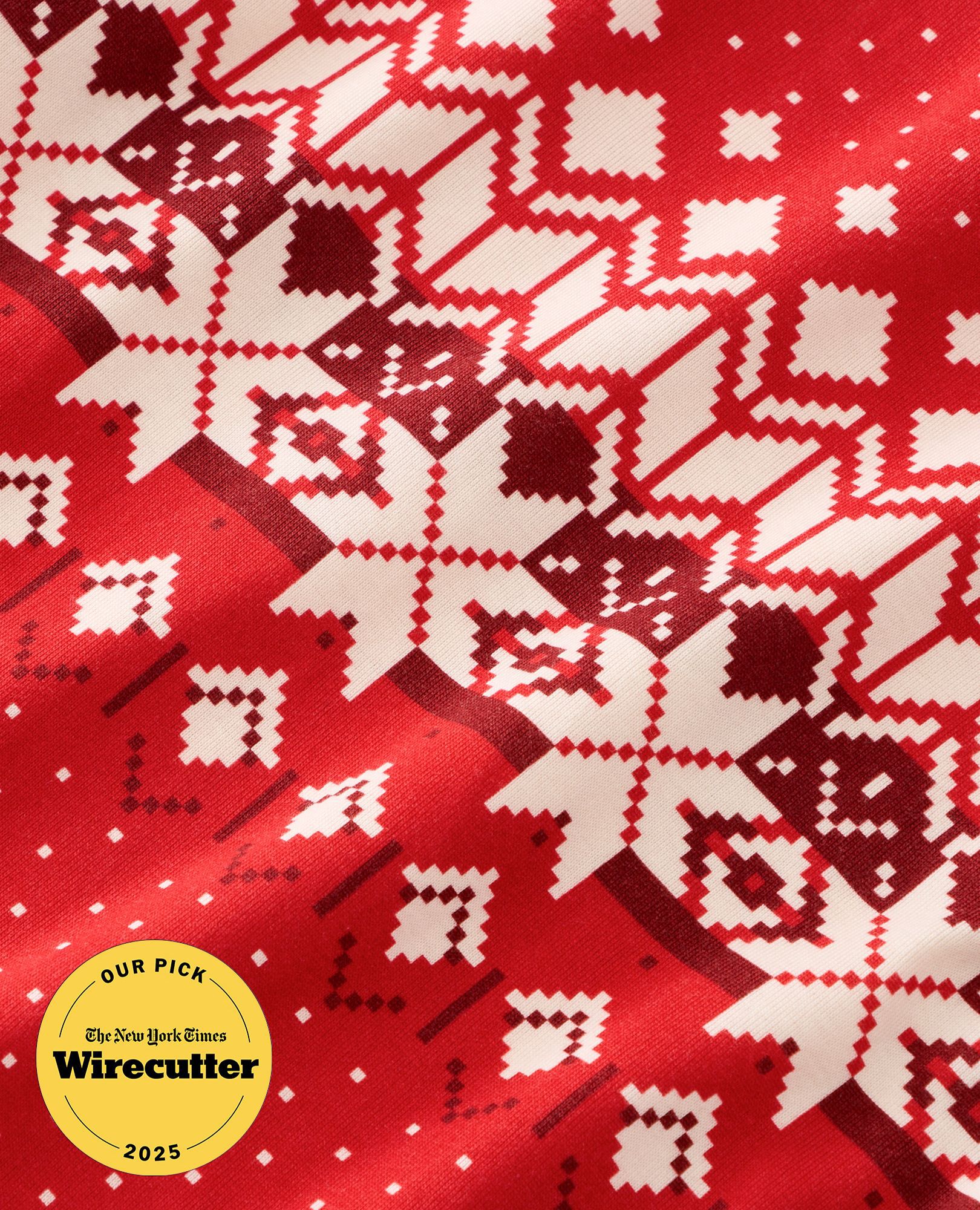 Holiday HannaJams™ Pajama Set in Ribbon Red Fairisle - main