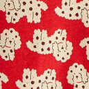 HannaJams™ Pajama Set in Cute Dogs on Red Ember - swatch