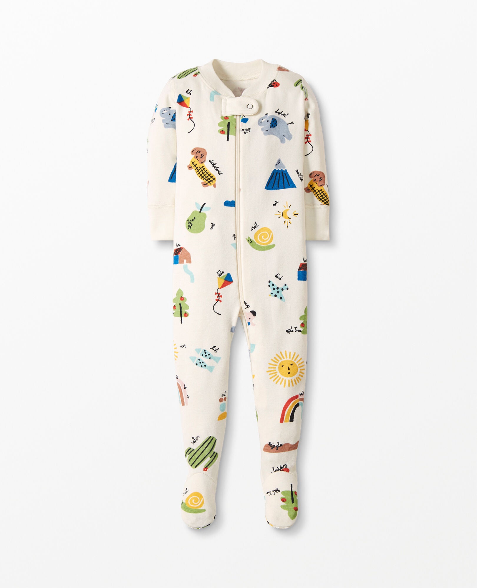 Hanna andersson footed pajamas top