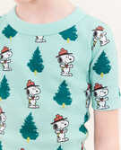 Peanuts Take Care Short John Pajamas In Organic Cotton in Snoopy Trees - main